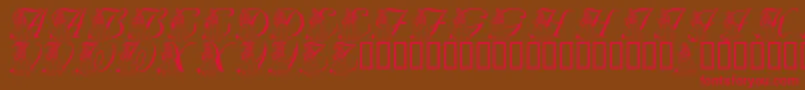 LmsForPrincessJulie Font – Red Fonts on Brown Background