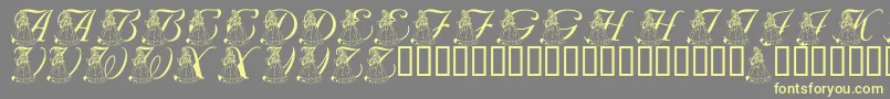 LmsForPrincessJulie Font – Yellow Fonts on Gray Background