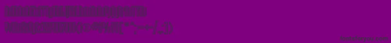 Tauernengravedctt-Schriftart – Schwarze Schriften auf violettem Hintergrund