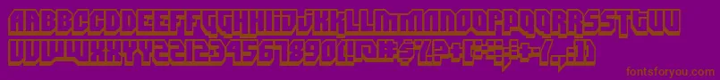 フォントDimitriSwank – 紫色の背景に茶色のフォント