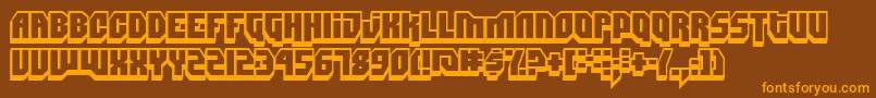 DimitriSwank Font – Orange Fonts on Brown Background
