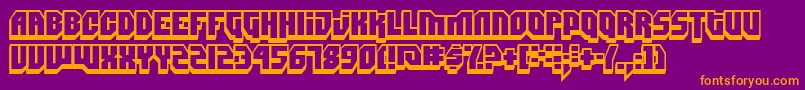 DimitriSwank Font – Orange Fonts on Purple Background