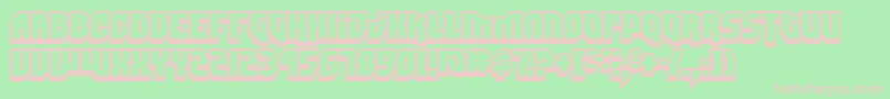Шрифт DimitriSwank – розовые шрифты на зелёном фоне