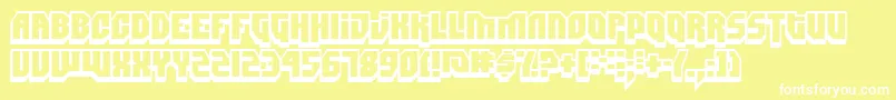 DimitriSwank Font – White Fonts on Yellow Background