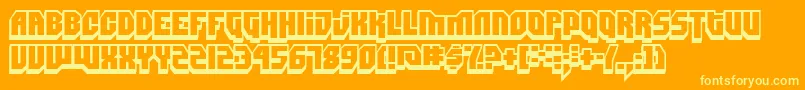 DimitriSwank Font – Yellow Fonts on Orange Background