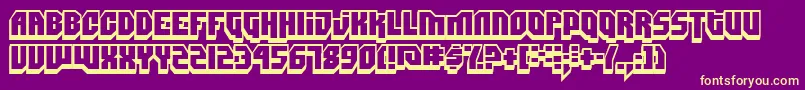 DimitriSwank Font – Yellow Fonts on Purple Background