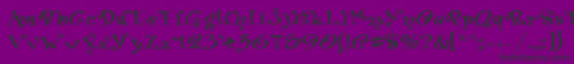 SwingerMedium Font – Black Fonts on Purple Background