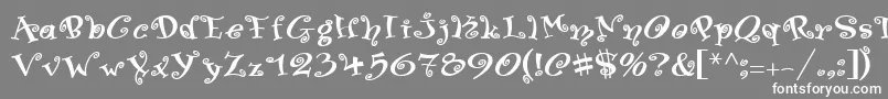 SwingerMedium Font – White Fonts on Gray Background