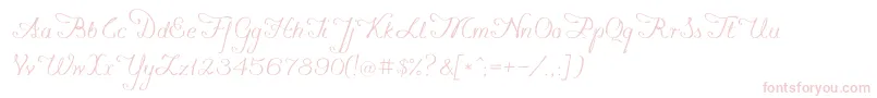 Konstytucyja091 Font – Pink Fonts on White Background