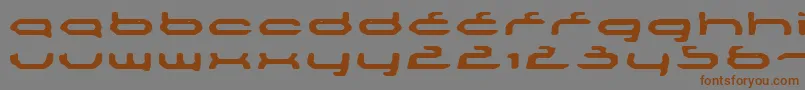 Mechoba Font – Brown Fonts on Gray Background