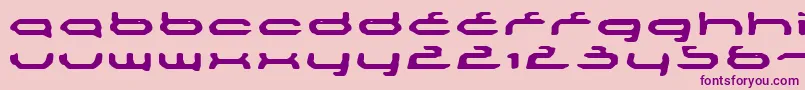 Mechoba Font – Purple Fonts on Pink Background