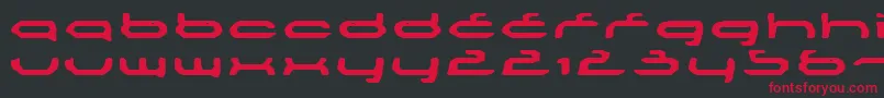 Mechoba Font – Red Fonts on Black Background