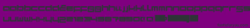 ProtoLdr-fontti – mustat fontit violetilla taustalla