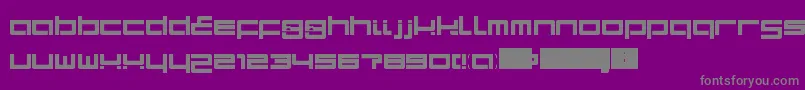 ProtoLdr Font – Gray Fonts on Purple Background
