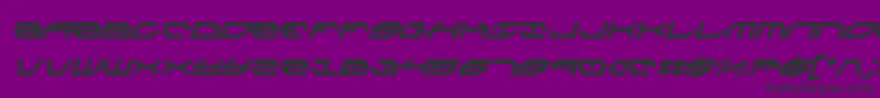 TaskforceCondensedItalic Font – Black Fonts on Purple Background