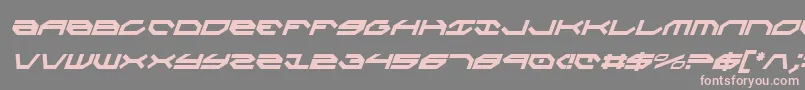 TaskforceCondensedItalic Font – Pink Fonts on Gray Background