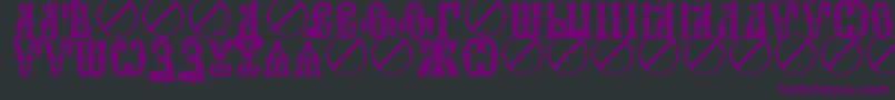 IndyctonUcs Font – Purple Fonts on Black Background