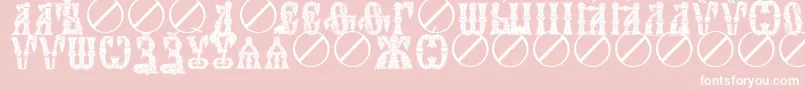 IndyctonUcs Font – White Fonts on Pink Background