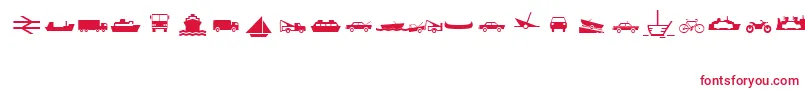 MapinfoTransportation Font – Red Fonts