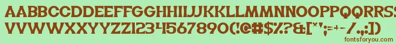 TheLifeOfFlight Font – Brown Fonts on Green Background