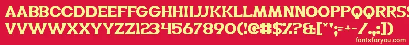 TheLifeOfFlight Font – Yellow Fonts on Red Background