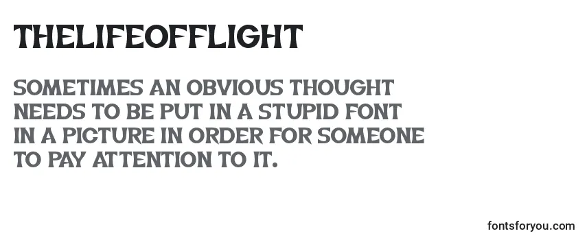 Обзор шрифта TheLifeOfFlight