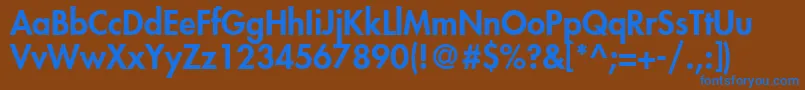 Шрифт KudosBlackSsiBlack – синие шрифты на коричневом фоне