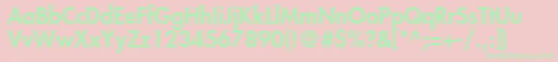 KudosBlackSsiBlack Font – Green Fonts on Pink Background