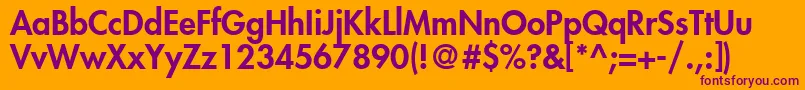 KudosBlackSsiBlack Font – Purple Fonts on Orange Background