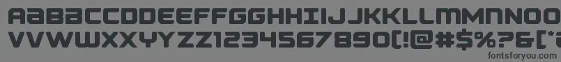 Falconpunchstraight Font – Black Fonts on Gray Background