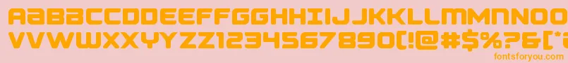 Falconpunchstraight Font – Orange Fonts on Pink Background