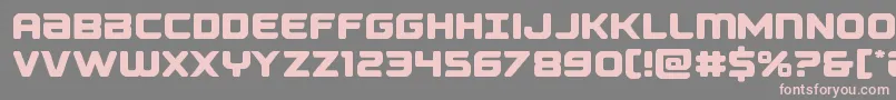 Falconpunchstraight Font – Pink Fonts on Gray Background