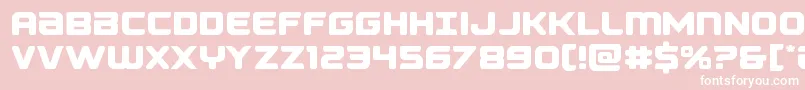 Falconpunchstraight Font – White Fonts on Pink Background