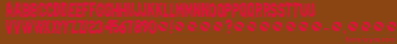 Sonicreverb Font – Red Fonts on Brown Background