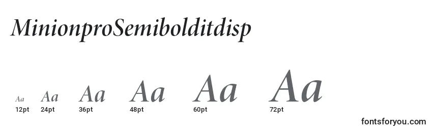 MinionproSemibolditdisp Font Sizes