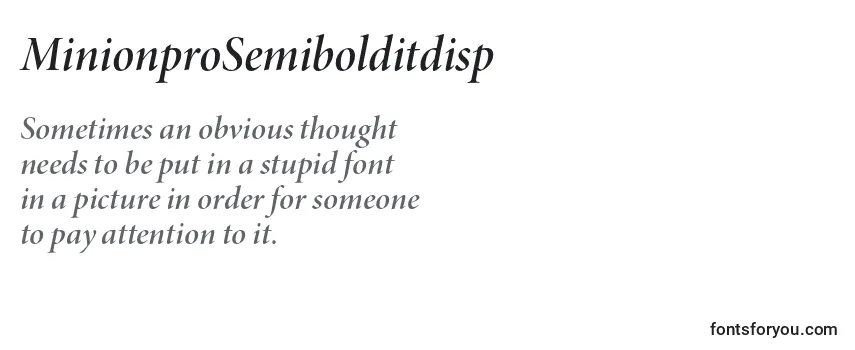 MinionproSemibolditdisp Font