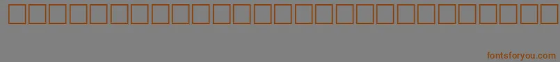 Ft85 Font – Brown Fonts on Gray Background