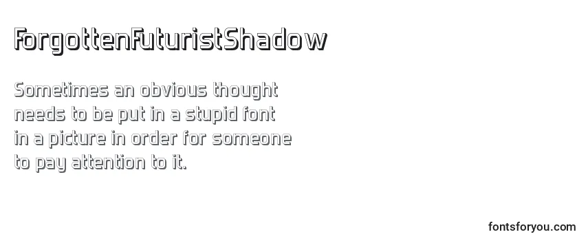 ForgottenFuturistShadow Font