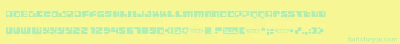 Подробнее о шрифте DigitLofi Шрифт DigitLofi – зелёные шрифты на жёлтом фоне