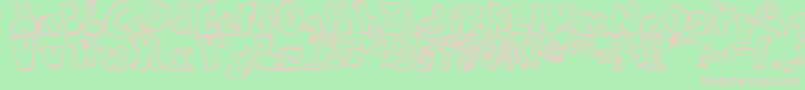 IfIHadOneWish Font – Pink Fonts on Green Background