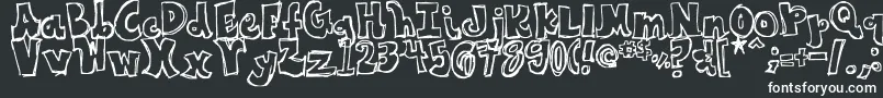 IfIHadOneWish Font – White Fonts on Black Background