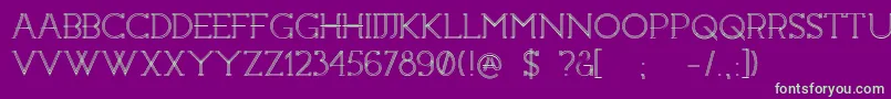 Constrocktion Font – Green Fonts on Purple Background