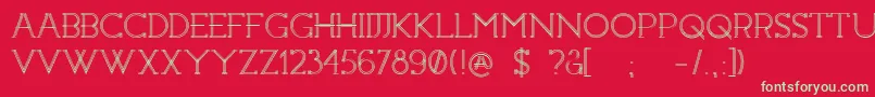 Constrocktion Font – Green Fonts on Red Background