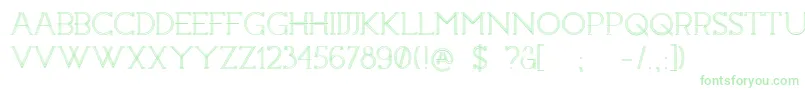 Constrocktion Font – Green Fonts on White Background