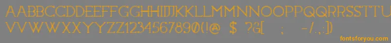 Constrocktion Font – Orange Fonts on Gray Background