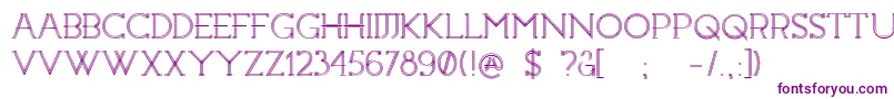 Constrocktion-fontti – violetit fontit valkoisella taustalla