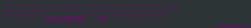 Czcionka AvenidaAltsLetPlain.1.0 – fioletowe czcionki na czarnym tle