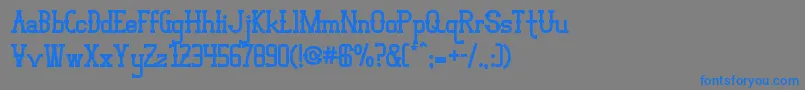 Шрифт VloderstoneBlack2 – синие шрифты на сером фоне