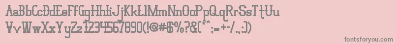 VloderstoneBlack2-Schriftart – Graue Schriften auf rosa Hintergrund
