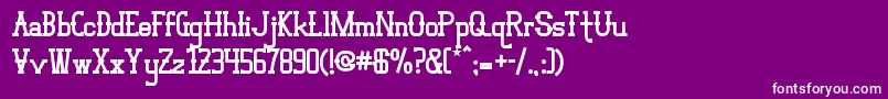 フォントVloderstoneBlack2 – 紫の背景に白い文字